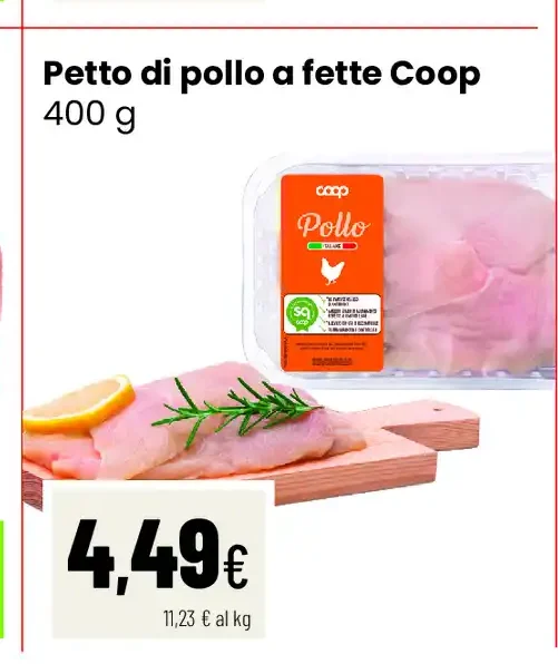 Petto di pollo a fette Coop