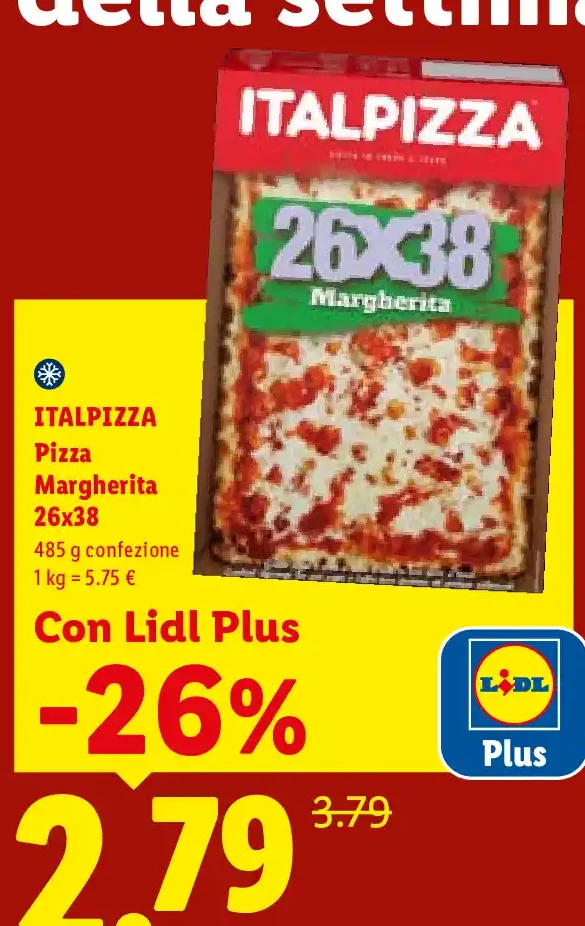 Pizza Margherita 26x38
