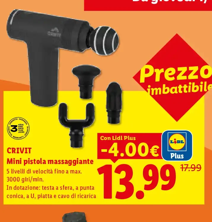 Mini pistola massaggiante