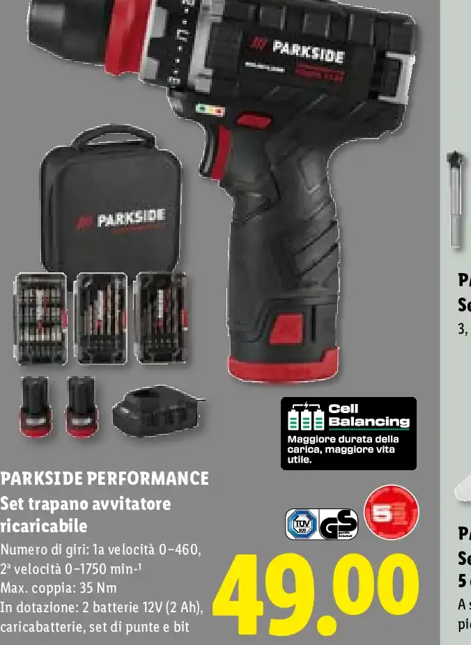 Set trapano avvitatore ricaricabile