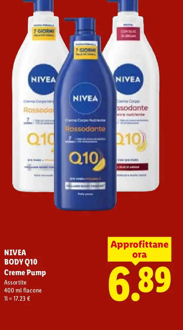 Crema corpo Nivea Q10