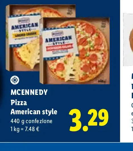 Pizza American style