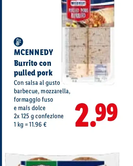 Burrito con pulled pork