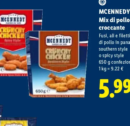 Mix di pollo croccante