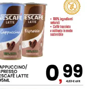 Cappuccino/Espresso Nescafé Latte