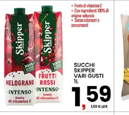 Succhi Skipper vari gusti