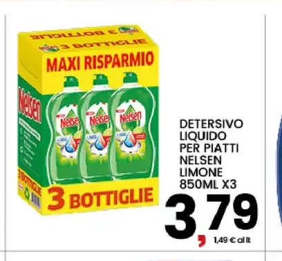 Detersivo liquido per piatti Nelsen limone