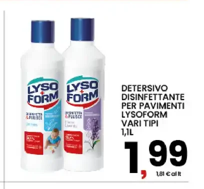 Detersivo disinfettante per pavimenti Lysoform