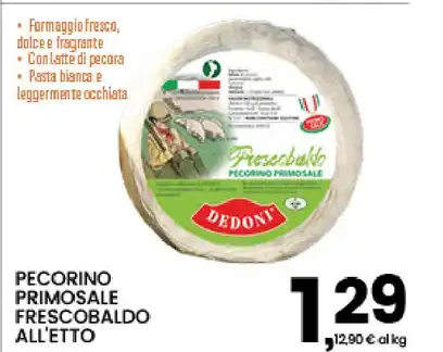 Pecorino primosale fresco Baldo