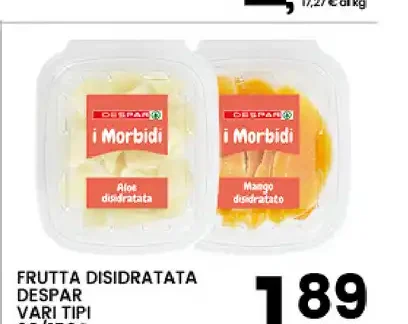 Frutta disidratata Despar