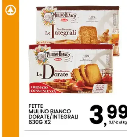 Fette Mulino Bianco Dorate/Integrali