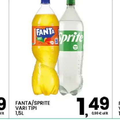 Fanta/Sprite vari tipi