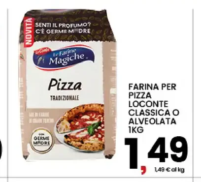 Farina per pizza lievitante classica o alveolata
