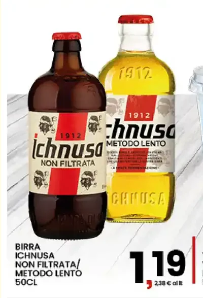 Birra Ichnusa non filtrata metodo lento