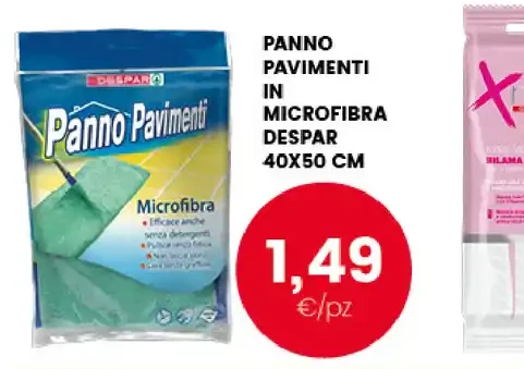 Panno pavimenti in microfibra Despar
