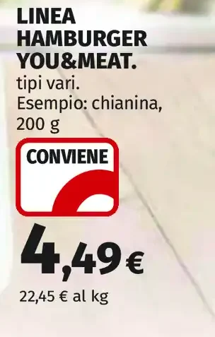 Hamburger You&Meat chianina