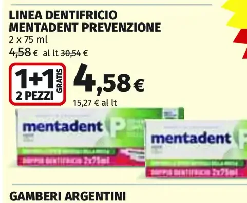 Dentifricio Mentadent Prevenzione