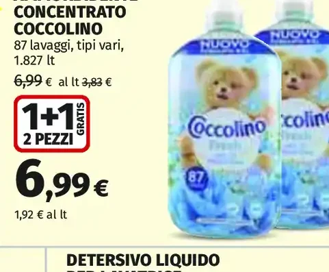 Ammorbidente concentrato Coccolino