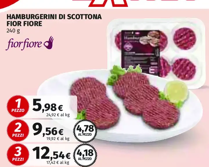 Hamburgerini di Scottona Fior Fiore
