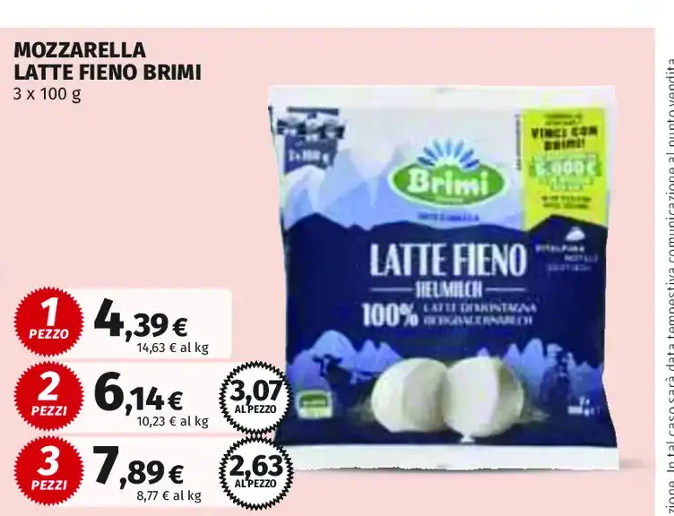 Mozzarella Latte Fieno Brimi