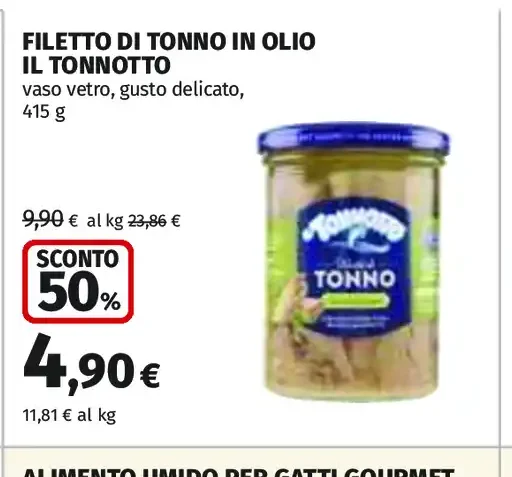 Filetto di tonno in olio Il Tonnotto