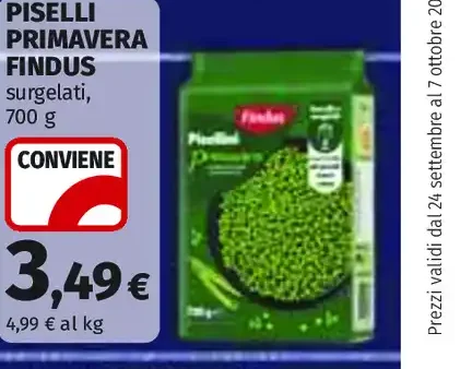 Piselli Primavera Findus