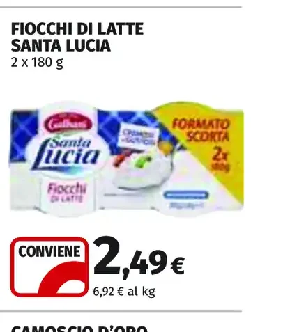 Fiocchi di latte Santa Lucia