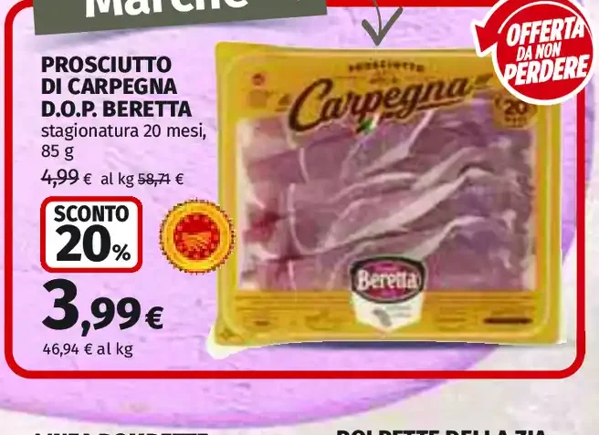 Prosciutto di Carpegna D.O.P. Beretta