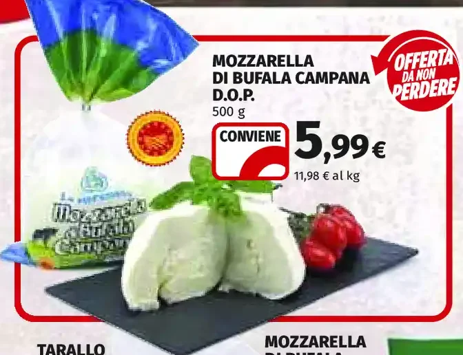 Mozzarella di bufala campana D.O.P.