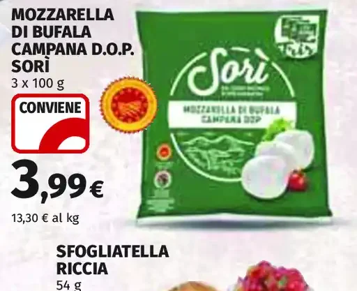 Mozzarella di bufala campana D.O.P. Sori