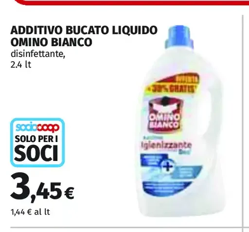 Additivo bucato liquido Omino Bianco