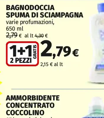 Bagnodoccia spuma di champagne