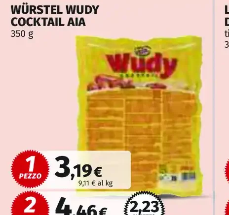 Würstel Wudy cocktail Aia