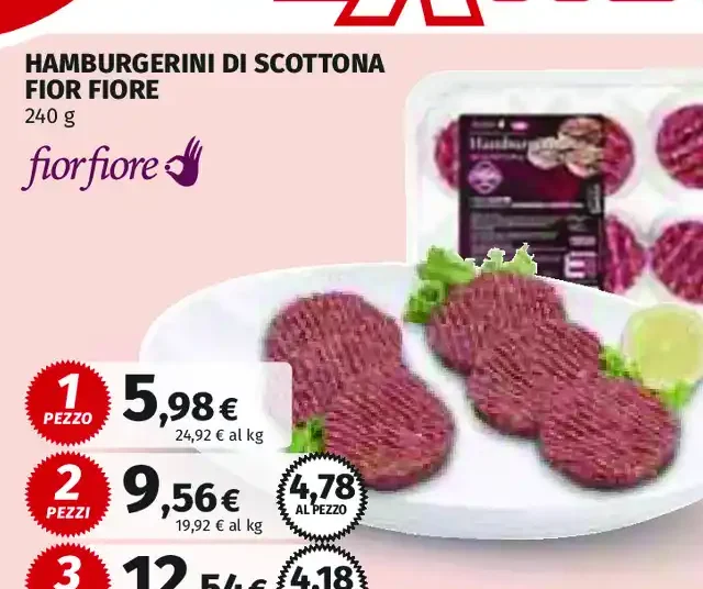 Hamburgerini di Scottona Fior Fiore