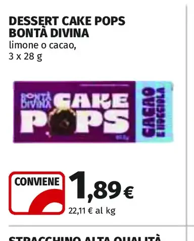 Dessert Cake Pops Bontà Divina