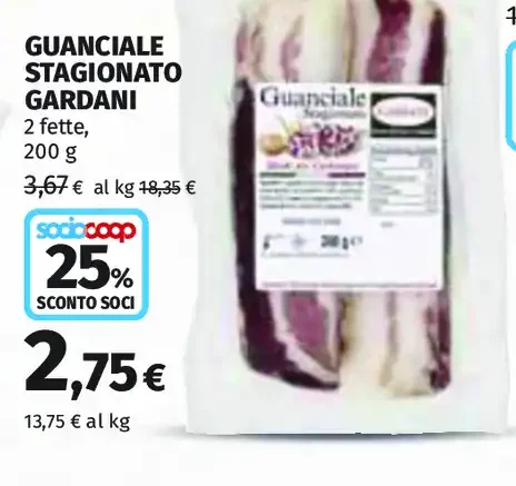 Guanciale stagionato Gardani