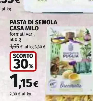 Pasta di semola Casa Milo