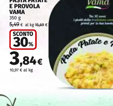 Pasta patate e provola Vama