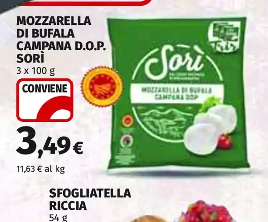Mozzarella di bufala Campana D.O.P. Sori