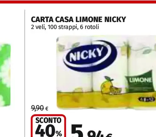 Carta casa Limone Nicky