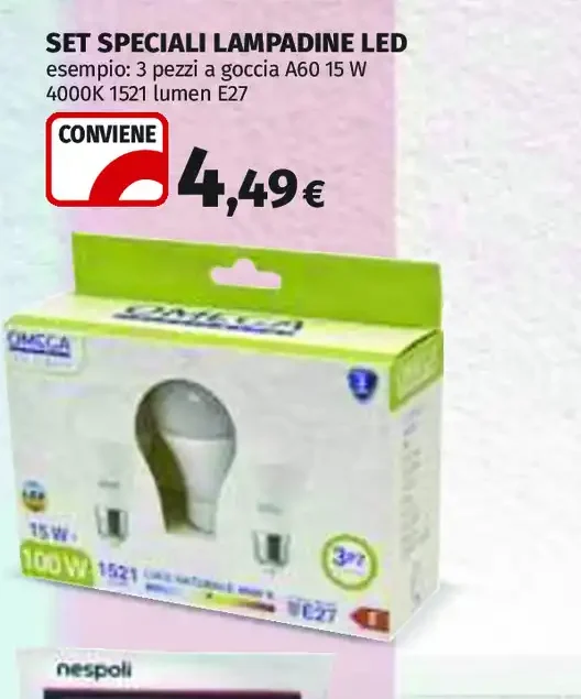 Set speciali lampadine LED