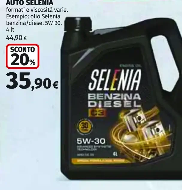 Lubrificanti auto Selenia