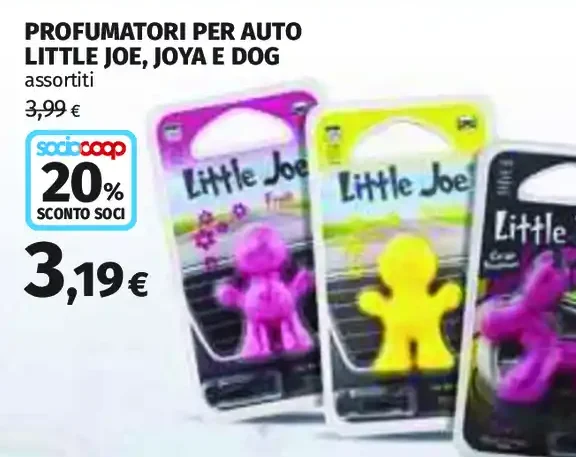 Profumatori per auto Little Joe, Joya e Dog