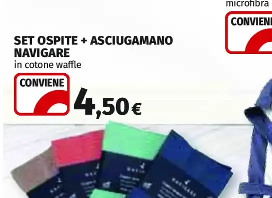 Set ospite + asciugamano Navigare