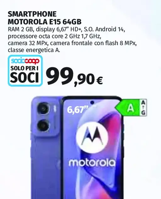 Smartphone Motorola E15