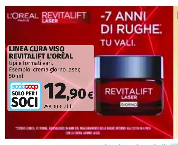 Crema viso Revitalift Laser L'Oréal
