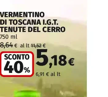 Vermentino di Toscana I.G.T. Tenute del Cerro