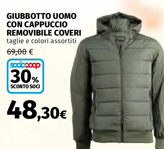 Giubbotto uomo con cappuccio removibile Coveri