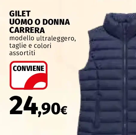 Gilet uomo o donna Carrera