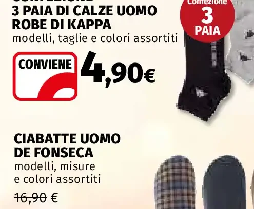 Confezione 3 paia di calze uomo Robe di Kappa